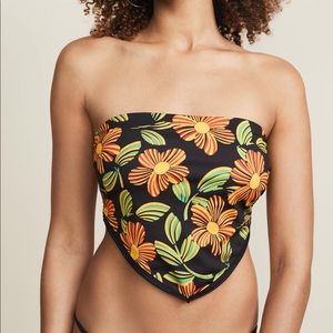 Solid and striped bandana tie bikini tie